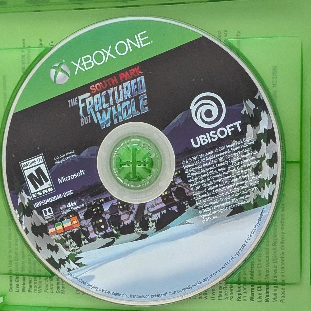 South Park The Fractured But Whole Xbox One Ubisoft RPG Video Game Physical Disc